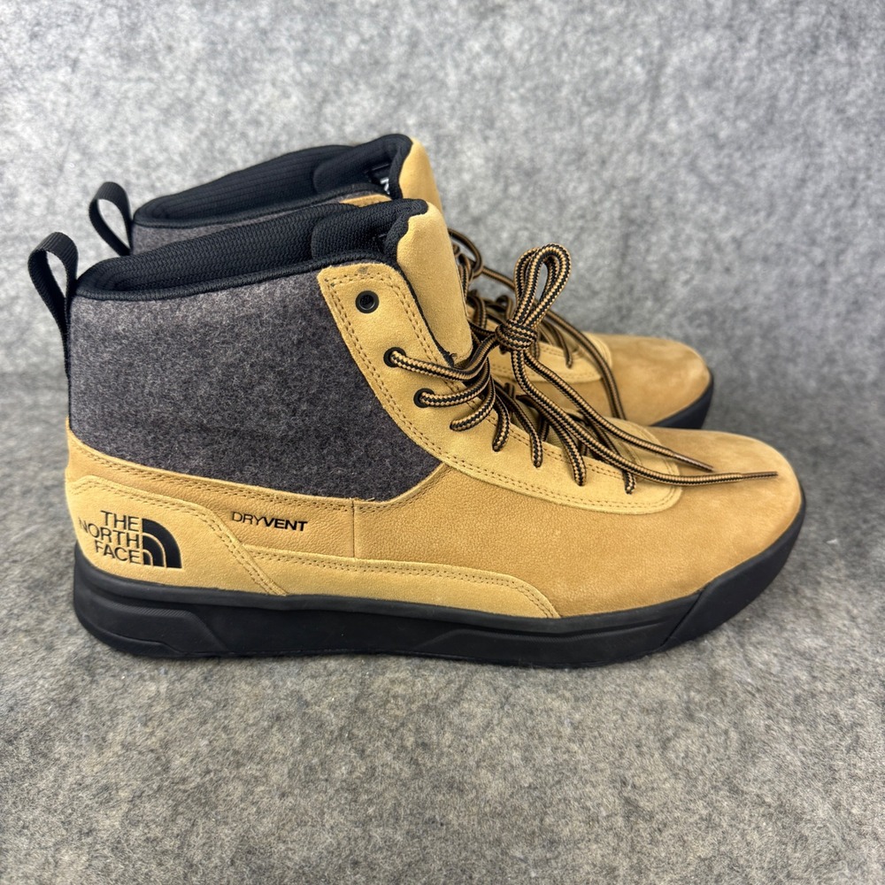 The North Face Mens Larimer Mid Waterproof Boots Tan Brown NF0A83NI US 12 NEW